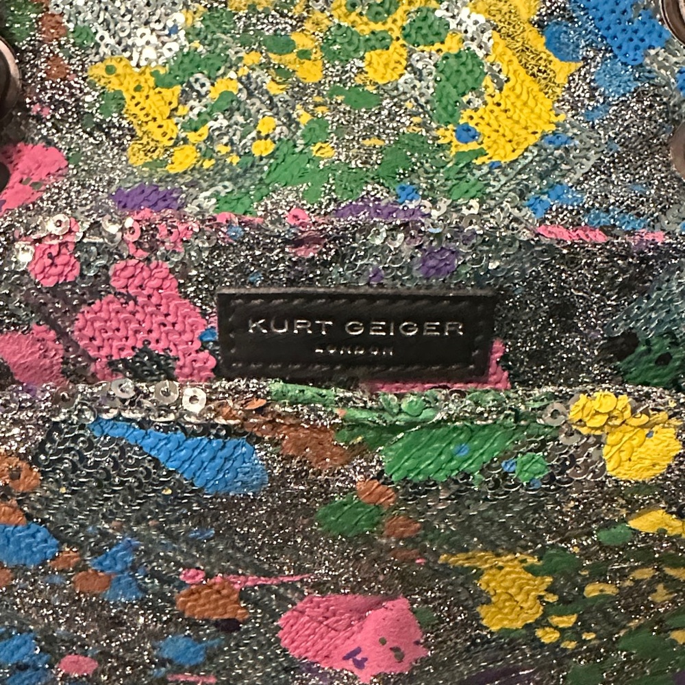 Kurt Geiger Multicolor Sequin Shoulder Bag - Picture 5 of 7